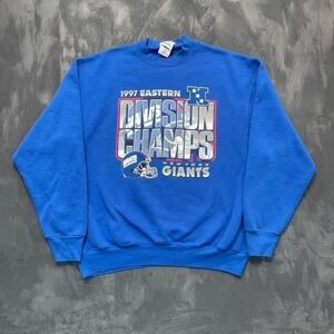 Vintage New York Giants‎ sweatshirt mens XXL Blue 1990s NFL CHmapions USA